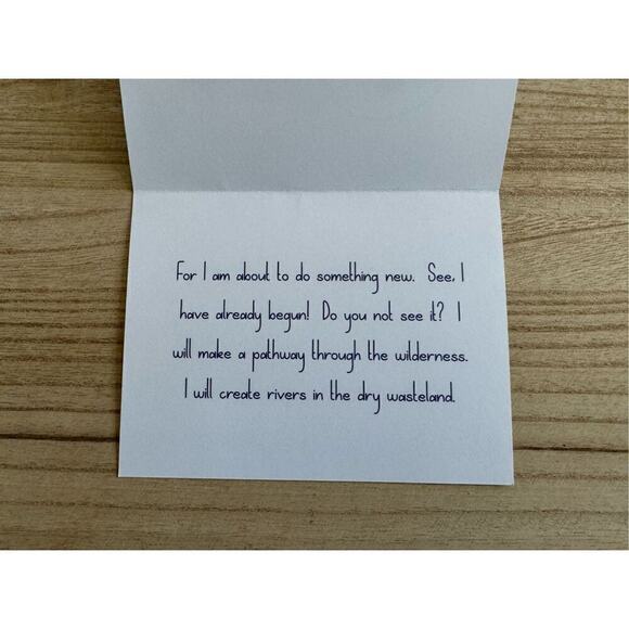 Greeting Cards Set of 4 Encouragement Gift Christian Bible Verse Custom Art - Picture 3 of 5